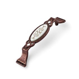 Badem10 Palmira Mutfak Dolabı Çekmece Dolap Kapak Antik Bakır 96 mm Metal Kulp