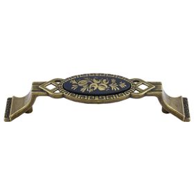 Badem10 Palmira Mutfak Dolabı Çekmece Dolap Kapak Antik Sarı 96 mm Metal Kulp