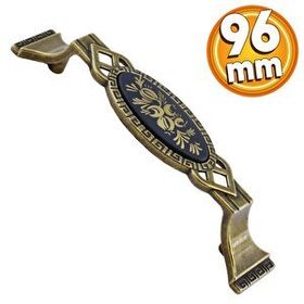 Badem10 Palmira Mutfak Dolabı Çekmece Dolap Kapak Antik Sarı 96 mm Metal Kulp