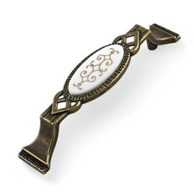 Badem10 Palmira Mutfak Dolabı Çekmece Dolap Kapak Antik Sarı 96 mm Metal Kulp