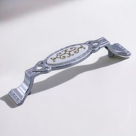 Badem10 Palmira Mutfak Dolabı Çekmece Dolap Kapak Krom Renk 96 mm Metal Kulp