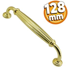 Badem10 Parga Mutfak Dolabı Çekmece Dolap Kapak Altın 128 mm Metal Kulp