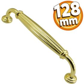 Badem10 Parga Mutfak Dolabı Çekmece Dolap Kapak Altın 128 mm Metal Kulp