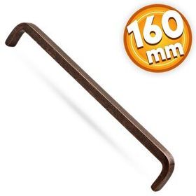 Badem10 Paris Çekmece Dolap Kapak 160 mm Antik Bakır Metal Kulp