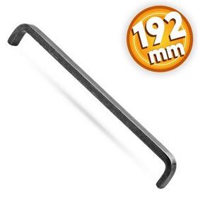 Badem10 Paris Çekmece Dolap Kapak 192 mm Antik Gümüş Metal Kulp