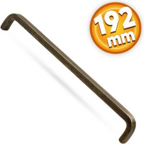 Badem10 Paris Çekmece Dolap Kapak 192 mm Antik Sarı Metal Kulp