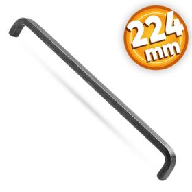 Badem10 Paris Çekmece Dolap Kapak 224 mm Antik Gümüş Metal Kulp