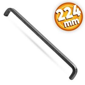 Badem10 Paris Çekmece Dolap Kapak 224 mm Antik Gümüş Metal Kulp