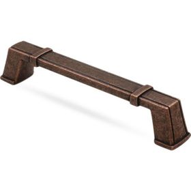 Badem10 Passage 128 mm Antik Bakır Metal Çekmece Dolap Kapak Kulbu