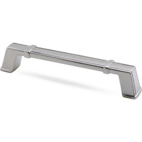 Badem10 Passage 128 mm Parlak Krom Metal Çekmece Dolap Kapak Kulbu