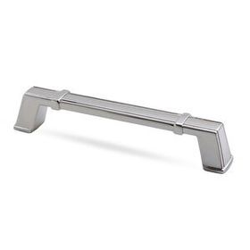 Badem10 Passage 128 mm Parlak Krom Metal Çekmece Dolap Kapak Kulbu