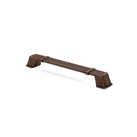 Badem10 Passage 192 mm Antik Bakır Metal Çekmece Dolap Kapak Kulbu