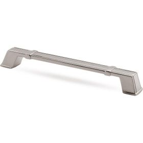 Badem10 Passage Çekmece Dolap Kapak 192 mm İnox Metal Kulp