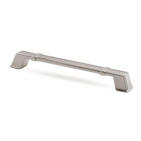 Badem10 Passage Çekmece Dolap Kapak 192 mm İnox Metal Kulp