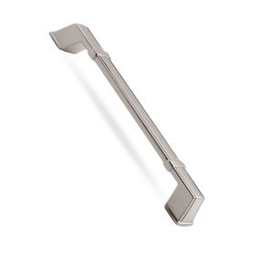 Badem10 Passage Çekmece Dolap Kapak 192 mm İnox Metal Kulp
