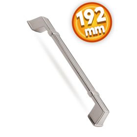 Badem10 Passage Çekmece Dolap Kapak 192 mm İnox Metal Kulp