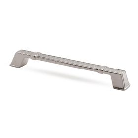 Badem10 Passage Çekmece Dolap Kapak 192 mm İnox Metal Kulp