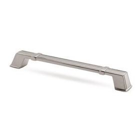Badem10 Passage Çekmece Dolap Kapak 192 mm İnox Metal Kulp
