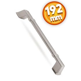 Badem10 Passage Çekmece Dolap Kapak 192 mm İnox Metal Kulp