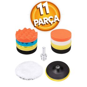 Badem10 Pasta Cila Polisaj Süngeri Pedi Seti 115 Mm Otomotiv Parlatıcı