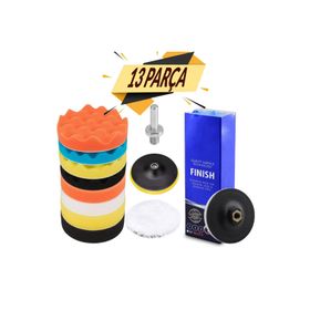 Badem10 Pasta Cila Polisaj Süngeri Pedi Seti 115 Mm Otomotiv Parlatıcı
