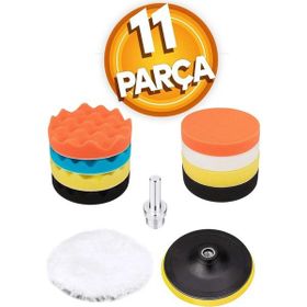 Badem10 Pasta Cila Polisaj Süngeri Pedi Seti 115 Mm Otomotiv Parlatıcı