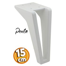 Badem10 Penta Lüks 15 cm Beyaz Baza Mobilya Kanepe Sehpa TV Ünitesi Koltuk Ayağı