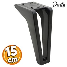 Badem10 Penta Lüks 15 cm Siyah Baza Mobilya Kanepe Sehpa TV Ünitesi Koltuk Ayağı