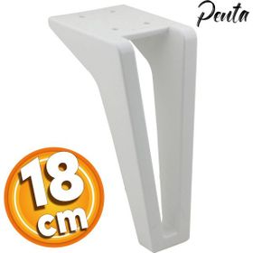 Badem10 Penta Lüks 18 cm Beyaz Baza Mobilya Kanepe Sehpa TV Ünitesi Koltuk Ayağı