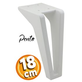 Badem10 Penta Lüks 18 cm Beyaz Baza Mobilya Kanepe Sehpa TV Ünitesi Koltuk Ayağı