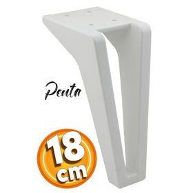 Badem10 Penta Lüks 18 cm Beyaz Baza Mobilya Kanepe Sehpa TV Ünitesi Koltuk Ayağı