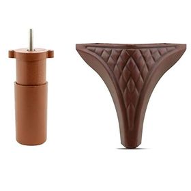 Badem10 Petek 6'lı Set Mobilya 15 cm Kahverengi Baza TV Ünitesi Çekyat Koltuk Kanepe Destek Ayağı