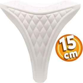 Badem10 Petek Lüks 15 cm Beyaz Baza Mobilya Kanepe Sehpa TV Ünitesi Koltuk Puf Ayağı