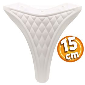 Badem10 Petek Lüks 15 cm Beyaz Baza Mobilya Kanepe Sehpa TV Ünitesi Koltuk Puf Ayağı