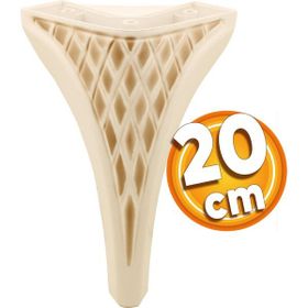 Badem10 Petek Lüks 20 cm Krem Kahve Baza Mobilya Kanepe Sehpa TV Ünitesi Koltuk Puf Ayağı