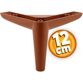 Badem10 Piko Lüks 12 cm Kahverengi Baza Mobilya Kanepe Sehpa TV Ünitesi Koltuk Ayağı