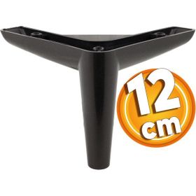 Badem10 Piko Lüks 12 cm Siyah Baza Mobilya Kanepe Sehpa TV Ünitesi Koltuk Ayağı