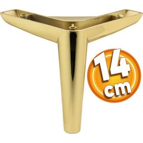 Badem10 Piko Lüks 14 cm Gold Altın Baza Mobilya Kanepe Sehpa TV Ünitesi Koltuk Ayağı
