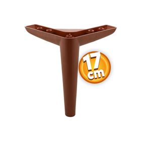 Badem10 Piko Lüks 17 cm Ahşap Desenli Kahve Baza Mobilya Kanepe Sehpa TV Ünitesi Koltuk Ayağı