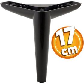Badem10 Piko Lüks 17 cm Siyah Baza Mobilya Kanepe Sehpa TV Ünitesi Koltuk Ayağı