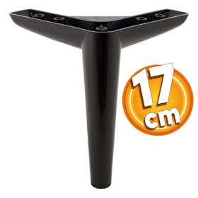 Badem10 Piko Lüks 17 cm Siyah Baza Mobilya Kanepe Sehpa TV Ünitesi Koltuk Ayağı