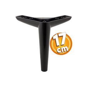 Badem10 Piko Lüks 17 cm Siyah Baza Mobilya Kanepe Sehpa TV Ünitesi Koltuk Ayağı