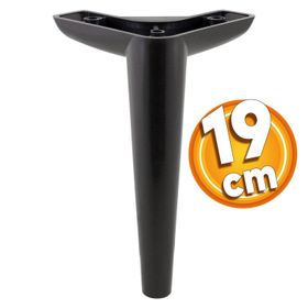 Badem10 Piko Lüks 19 cm Siyah Baza Mobilya Kanepe Sehpa TV Ünitesi Koltuk Ayağı
