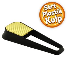Badem10 Pırlanta Çekmece Mutfak Dolap Kapak Mat Siyah Gold Sert Plastik Kulp