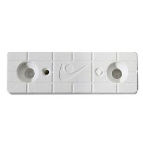 Badem10 Plastik Ayak Baza Pabucu 10x5 cm Beyaz Denge Çubuğu Takozu