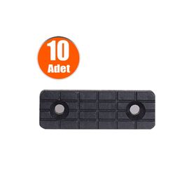 Badem10 Plastik Ayak Baza Pabucu 10x5 cm Siyah Denge Çubuğu Takozu