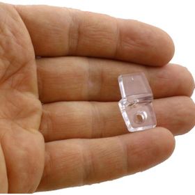 Badem10 Plastik Şeffaf 10 Adet Ayna Tırnağı Cam Ayna Tutucu