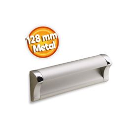 Badem10 Plus Dolap Kapak Çekmece 128 mm Mat Krom Metal Kulp