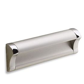 Badem10 Plus Dolap Kapak Çekmece 128 mm Mat Krom Metal Kulp