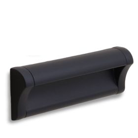 Badem10 Plus Dolap Kapak Çekmece 128 mm Mat Siyah Metal Kulp